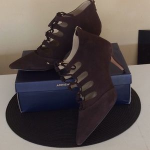 Adrienne Vittadini Brown Shoe-Bootie